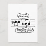 Musical Humour Cartoon Postcard at Zazzle