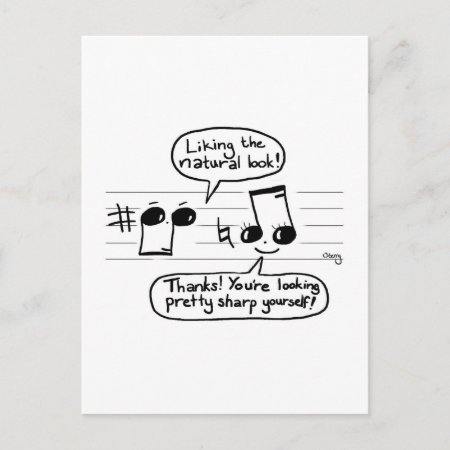Musical Humour Cartoon Postcard