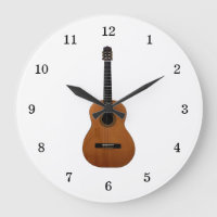 Musical Instrument Acoustic Guitar Black White