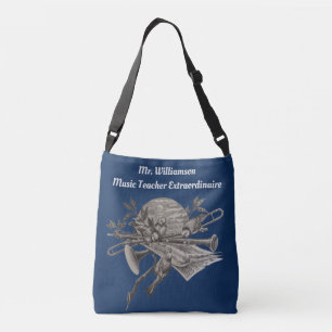 Musical Instrument Band Music Teacher Appreciation Crossbody Bag