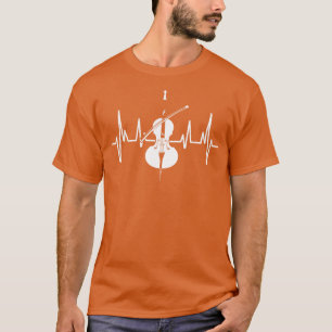 Musical Instrument Heartbeat Cello T-Shirt
