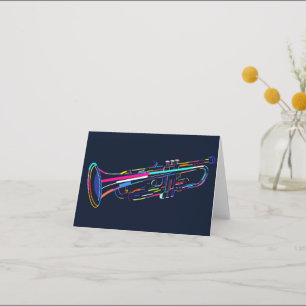  Musical instrument Letterpress Thank You Card
