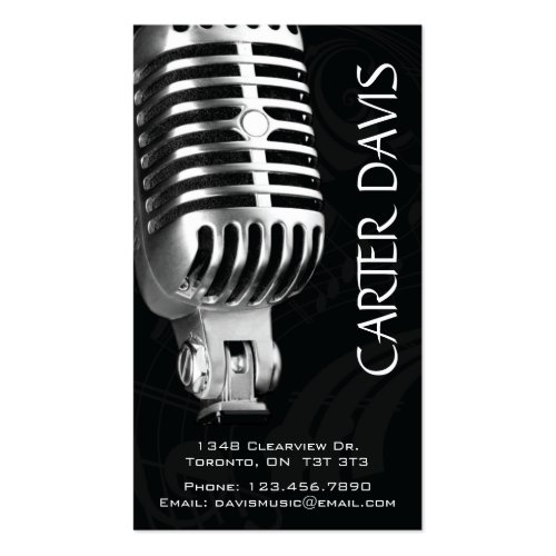 Musical Instrument - Mic Pack Of Standard Business Cards