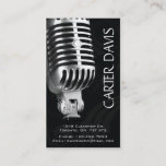 Musical Instrument - Mic Business Card at Zazzle