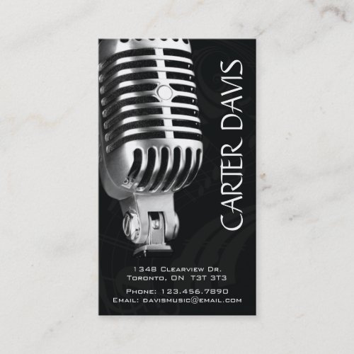 Musical Instrument _ Mic Business Card