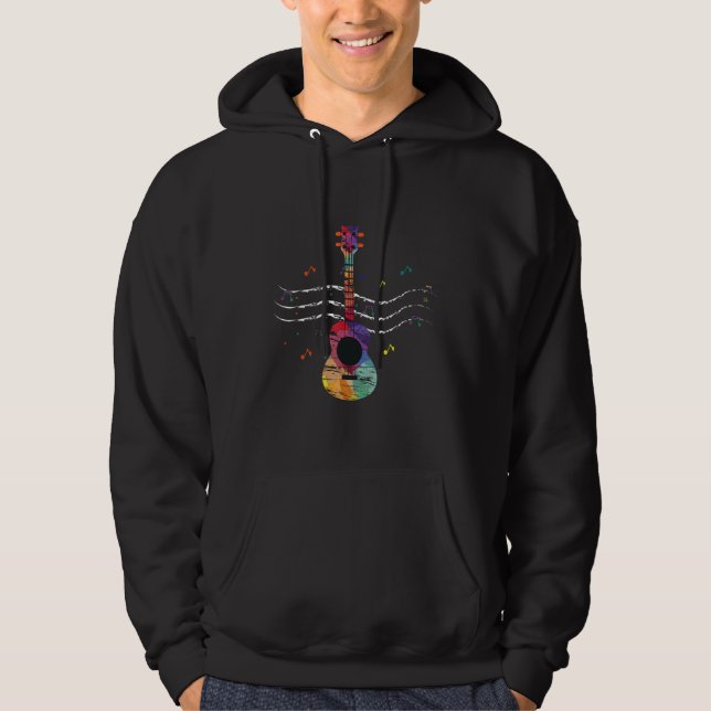 Musical Instrument  Music    Music Teacher  Ukulel Hoodie (Front)
