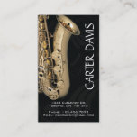 Musical Instrument - Saxaphone Business Card at Zazzle