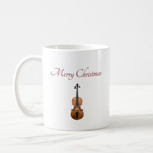 Musical Instrument Violin Christmas Coffee Mug