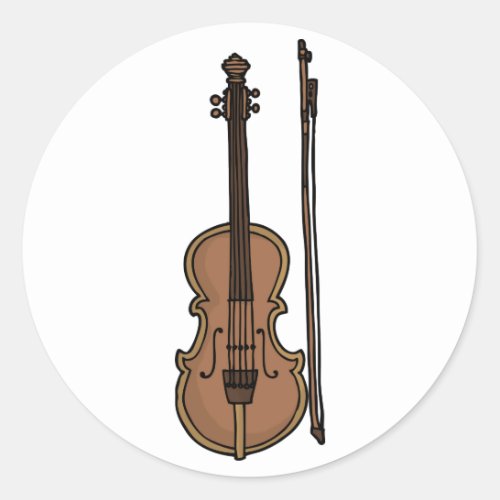 Musical Instrument Violin Doodle Stickers