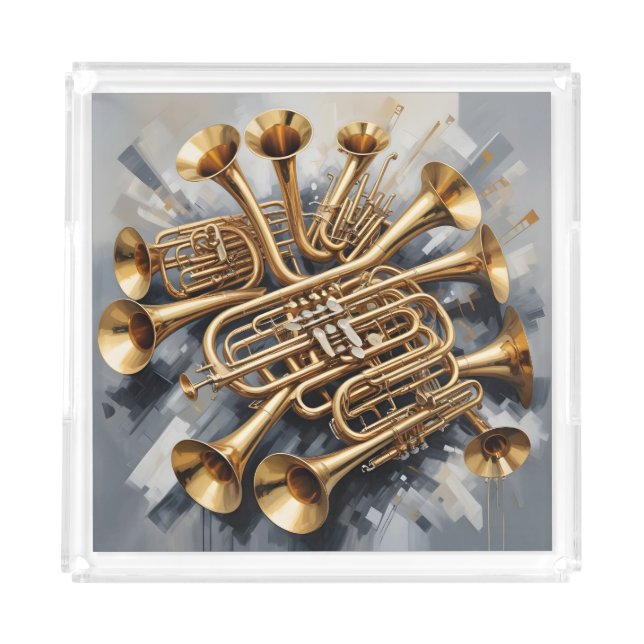 Musical Instruments Acrylic Tray (Front)