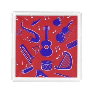 Musical Instruments Acrylic Tray