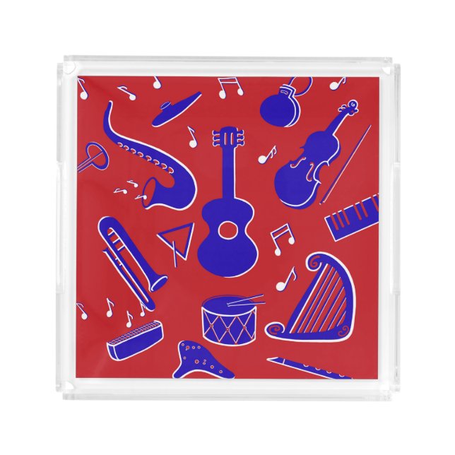 Musical Instruments Acrylic Tray (Front)