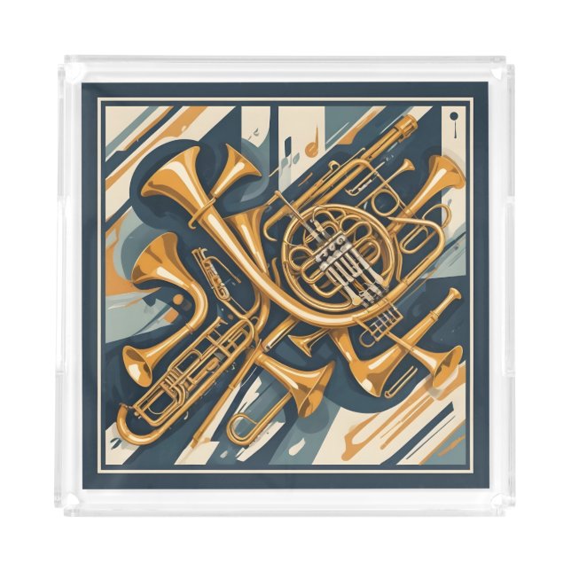 Musical Instruments Acrylic Tray (Front)