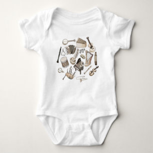 Musical Instruments Baby Bodysuit