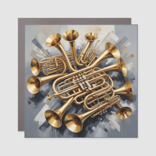 Musical Instruments Car Magnet