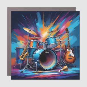 Musical Instruments Car Magnet