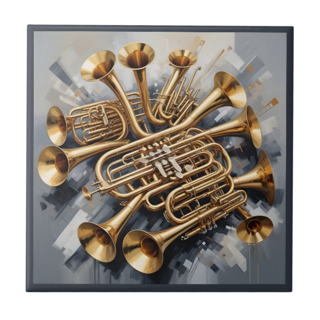 Musical Instruments Ceramic Tile (Front)