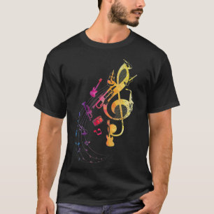 Musical Instruments Composer Music Note Musician T T-Shirt