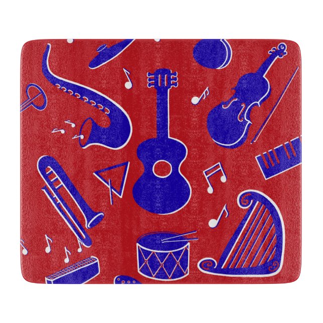 Musical Instruments Cutting Board (Front)