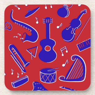 Musical Instruments Drink Coaster