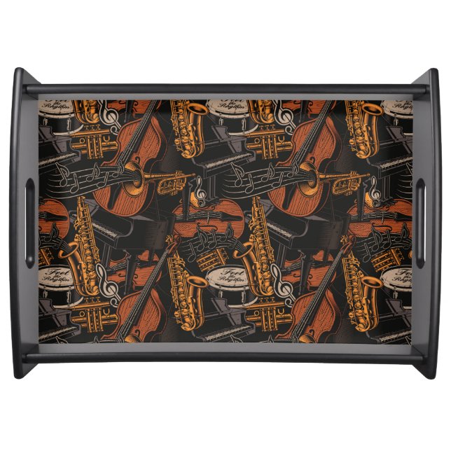 Musical Instruments Everywhere Serving Tray (Front)