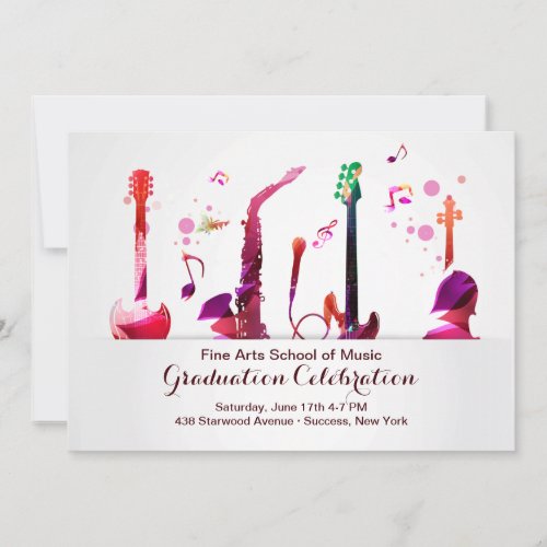 Musical Instruments Invitation