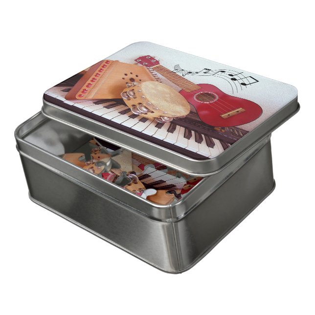 Musical Instruments  Jigsaw Puzzle (Lid Open)