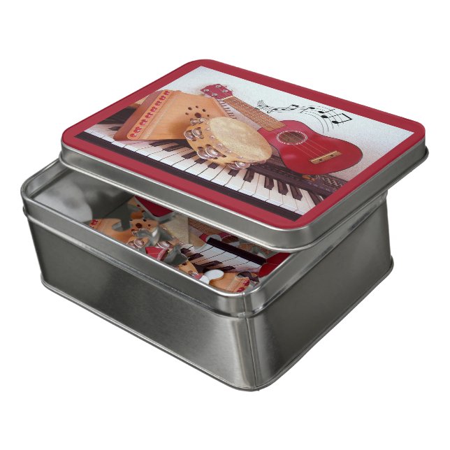 Musical Instruments  Jigsaw Puzzle (Lid Open)