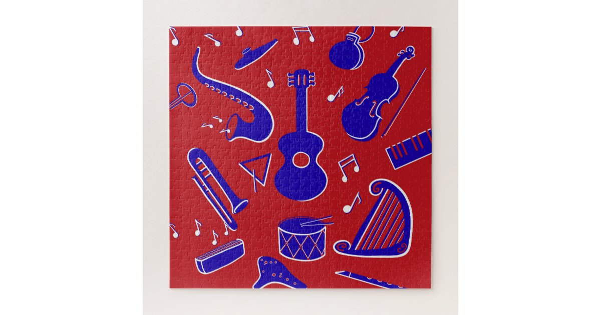 Musical Instruments Jigsaw Puzzle Zazzle