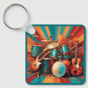 Musical Instruments Keychain