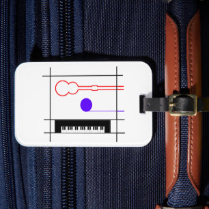 Musical instruments luggage tag
