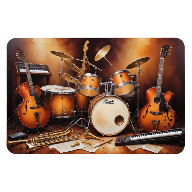 Musical Instruments Magnet (Horizontal)