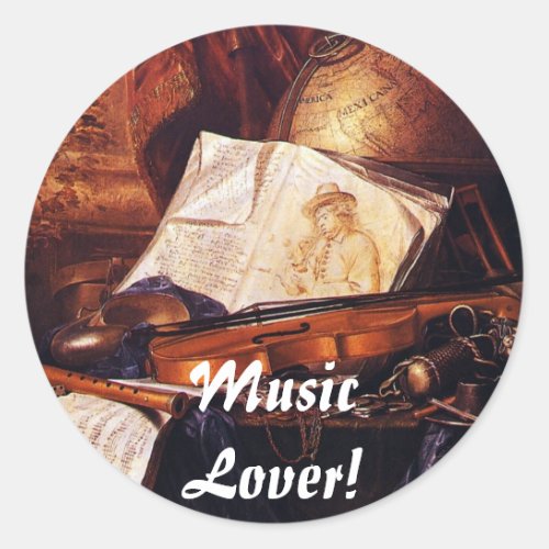 Musical Instruments MUSIC LOVER Stickers
