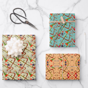 Musical Instruments Notes Party  Wrapping Paper Sheets