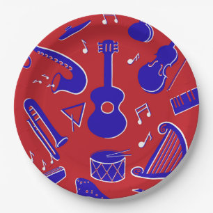Musical Instruments Paper Plates