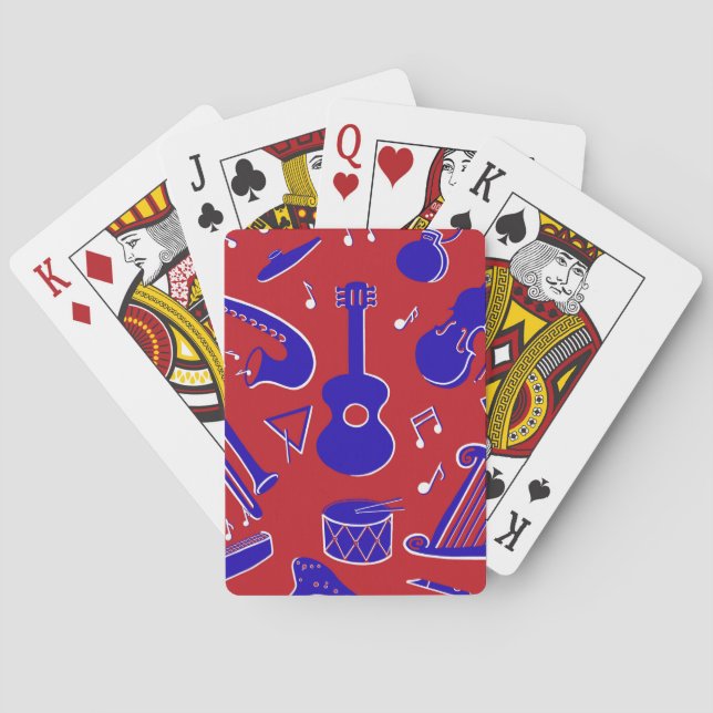 Musical Instruments Poker Cards (Back)