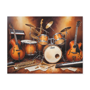Musical Instruments Postcard