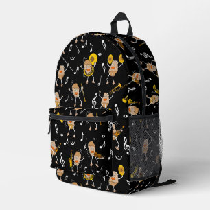 Musical Instruments Rock Printed Backpack