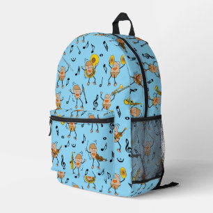 Musical Instruments Rock Printed Backpack