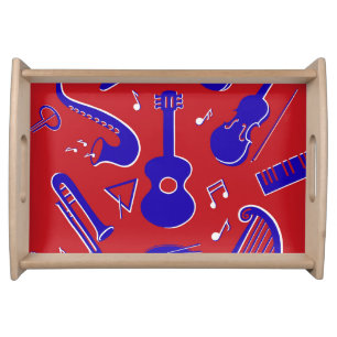 Musical Instruments Serving Tray
