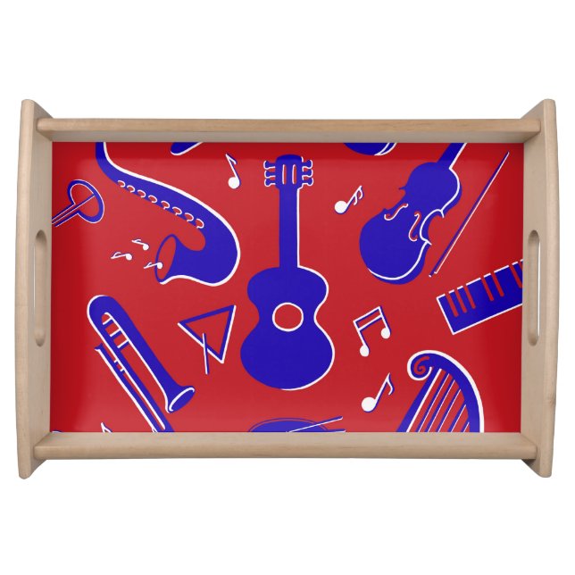 Musical Instruments Serving Tray (Front)