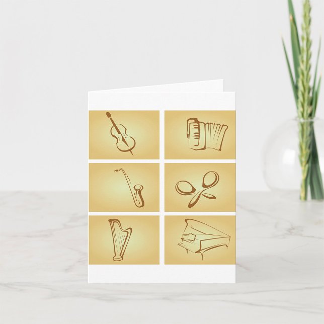 Musical Instruments Sketch Card (Creator Uploaded)