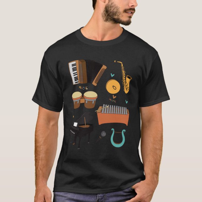 Musical Instruments T-Shirt (Front)