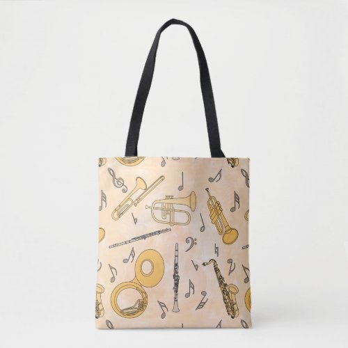 Musical Instruments Tote Bag