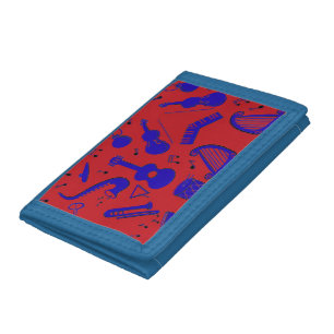 Musical Instruments Tri-fold Wallet