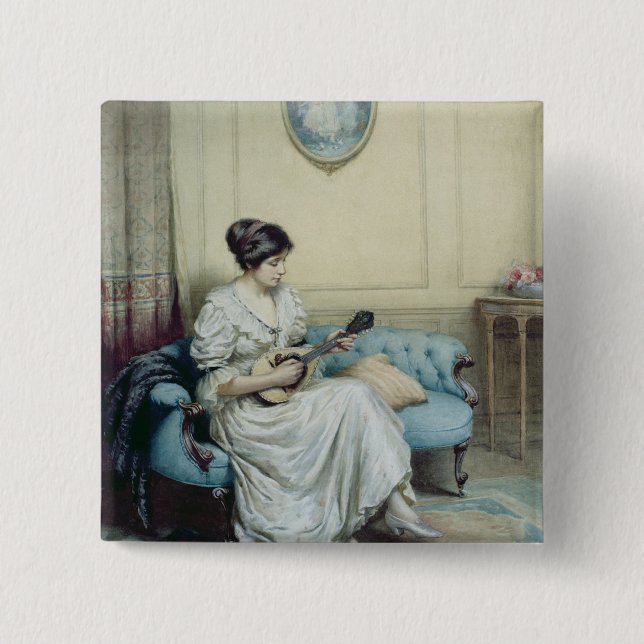 Musical interlude, 1917 pinback button (Front)