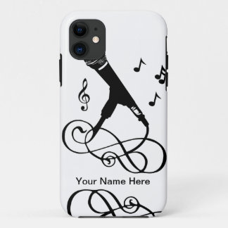 Musical iphone5 singer musician music microphone iPhone 11 case