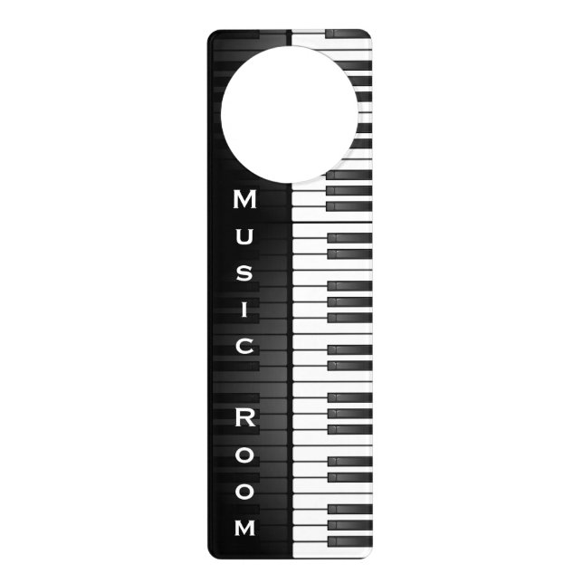 Musical Keyboard Design Door Hanger (Front)