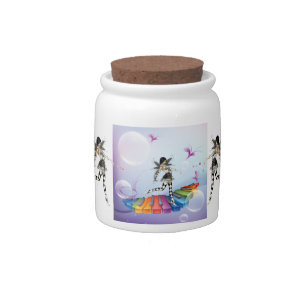 Musical Keyboard Faerie Candy Jar