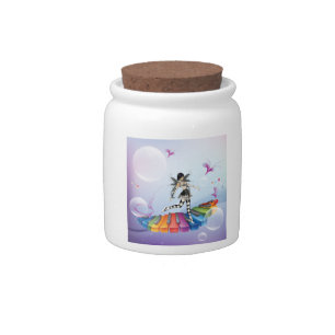 Musical Keyboard Faerie Candy Jar